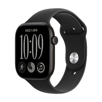 Apple Watch Series 12 (2026) GPS 46mm Black Aluminium Case with Black Sport Band S/M - Schwarz